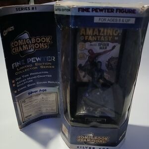 Marvel Limited Addition Spideman Fine Pewter Figure From 1996